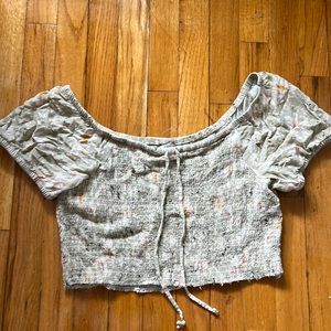 American Eagle Floral Crop Top